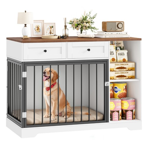Dog crate furniture cage - dog,