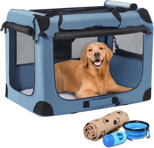 Soft collapsible dog crate - collapsible,