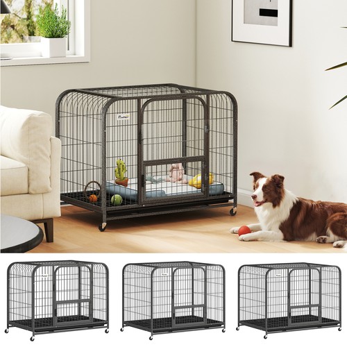 Pawhut heavy duty dog crate - dog,