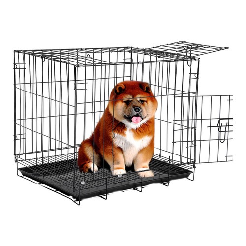 Dog cage with - with, litter