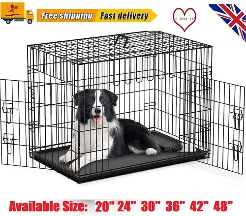 Dog cage puppy training crate - training,