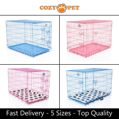 Dog cage blue pink cozy - dog,