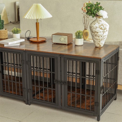 Large wooden dog crate - dog, indoor